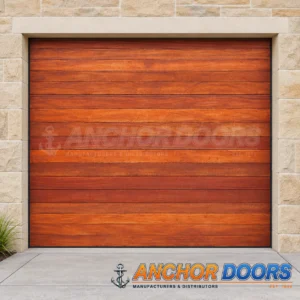 Single Horizontal (S/L) Meranti Sectional Garage Door | Standard