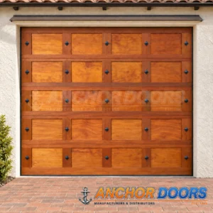 Single Studded II Meranti Sectional Garage Door | Standard