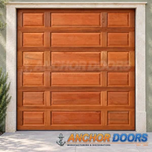 Single Tuscan Meranti Sectional Garage Door | Caravan