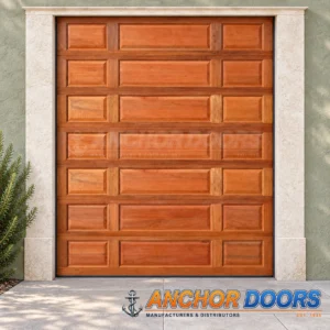 Single Tuscan Meranti Sectional Garage Door | Caravan Plus
